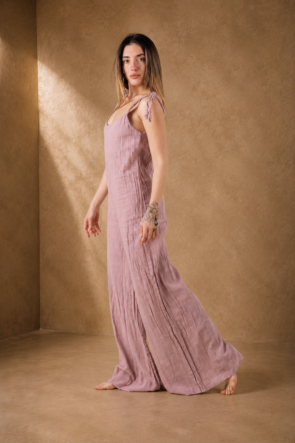 GIPSY JUMPSUIT DUSTY ROSE