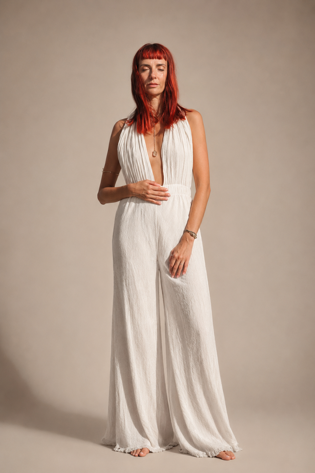 MEDUSA JUMPSUIT SAND