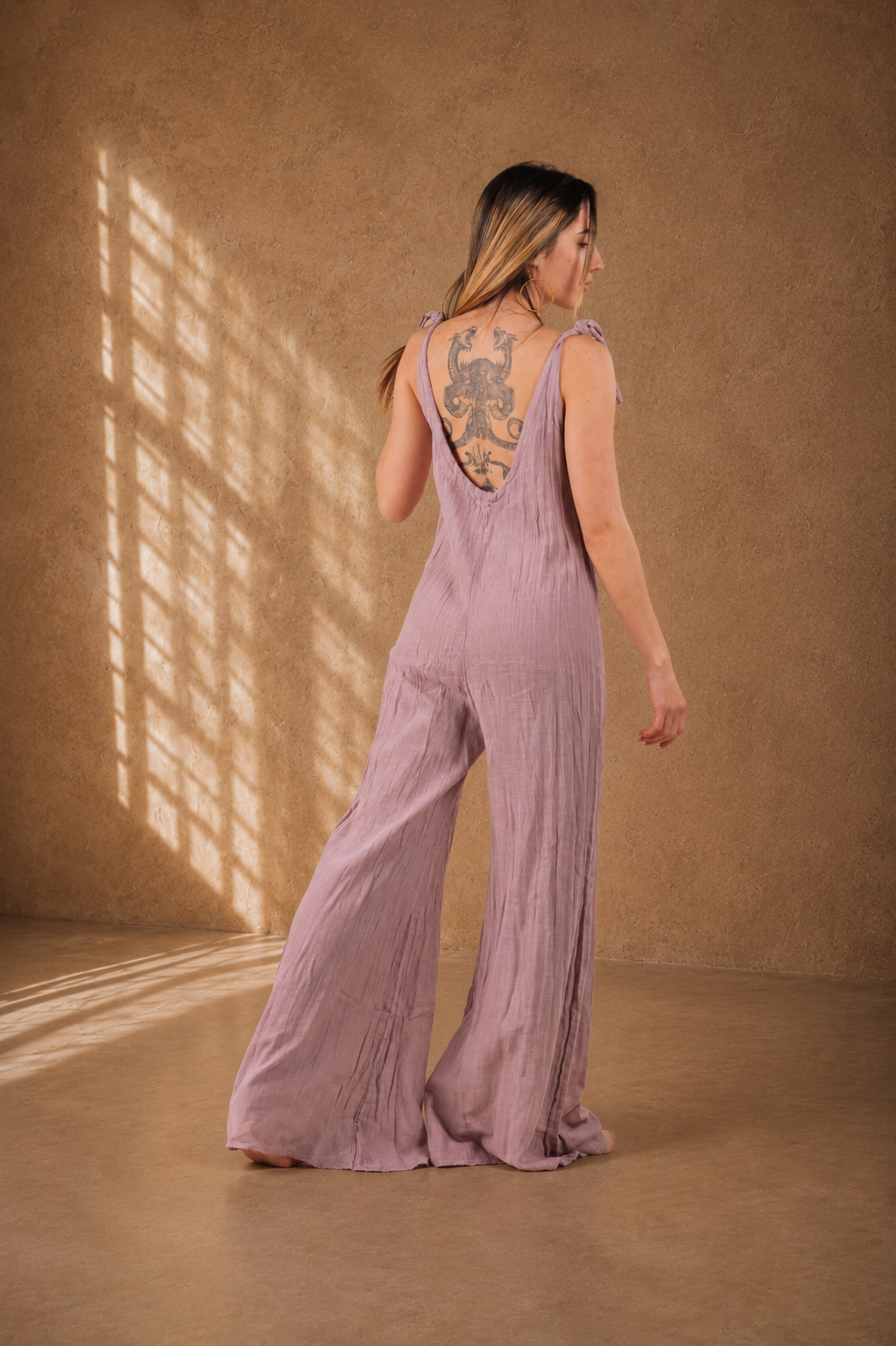GIPSY JUMPSUIT DUSTY ROSE