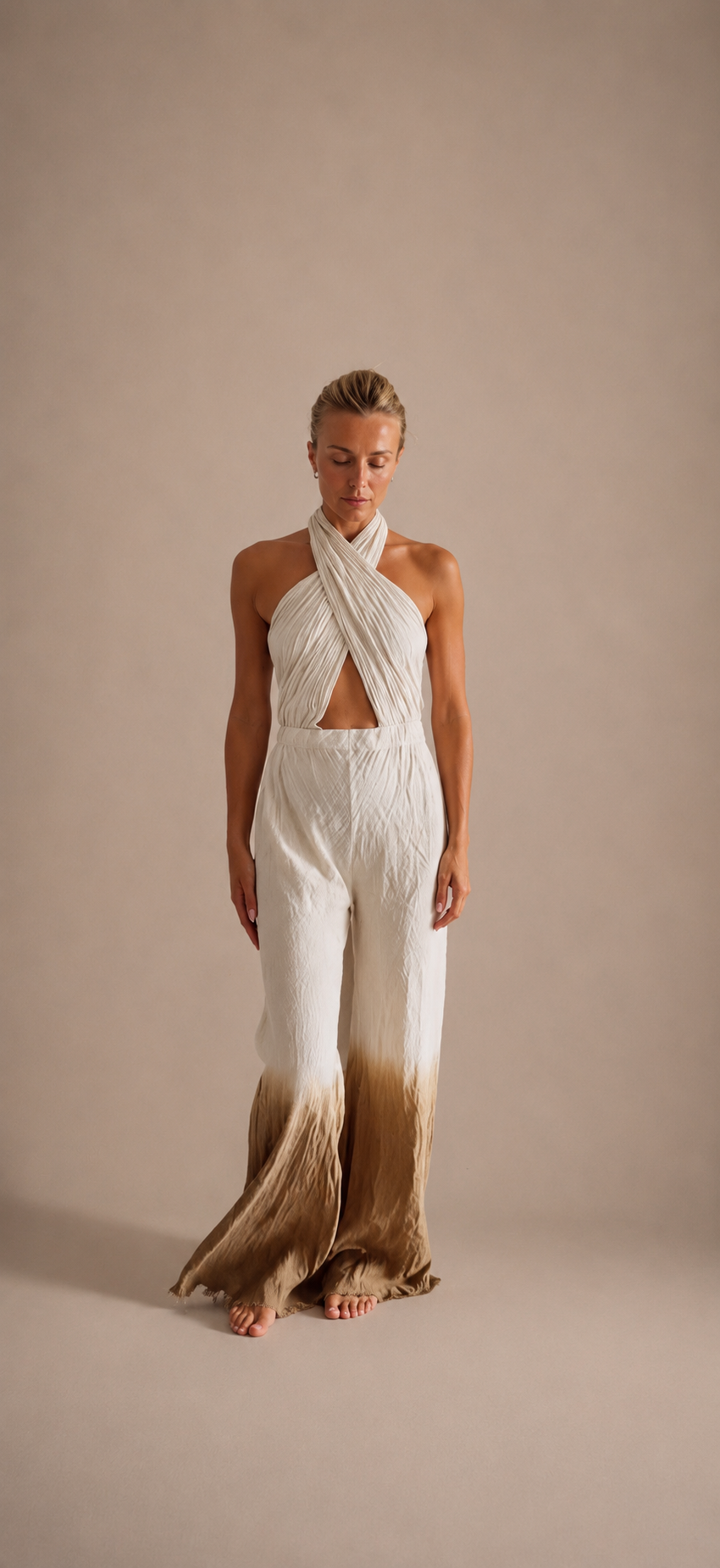 MEDUSA JUMPSUIT TOBACCO SAND