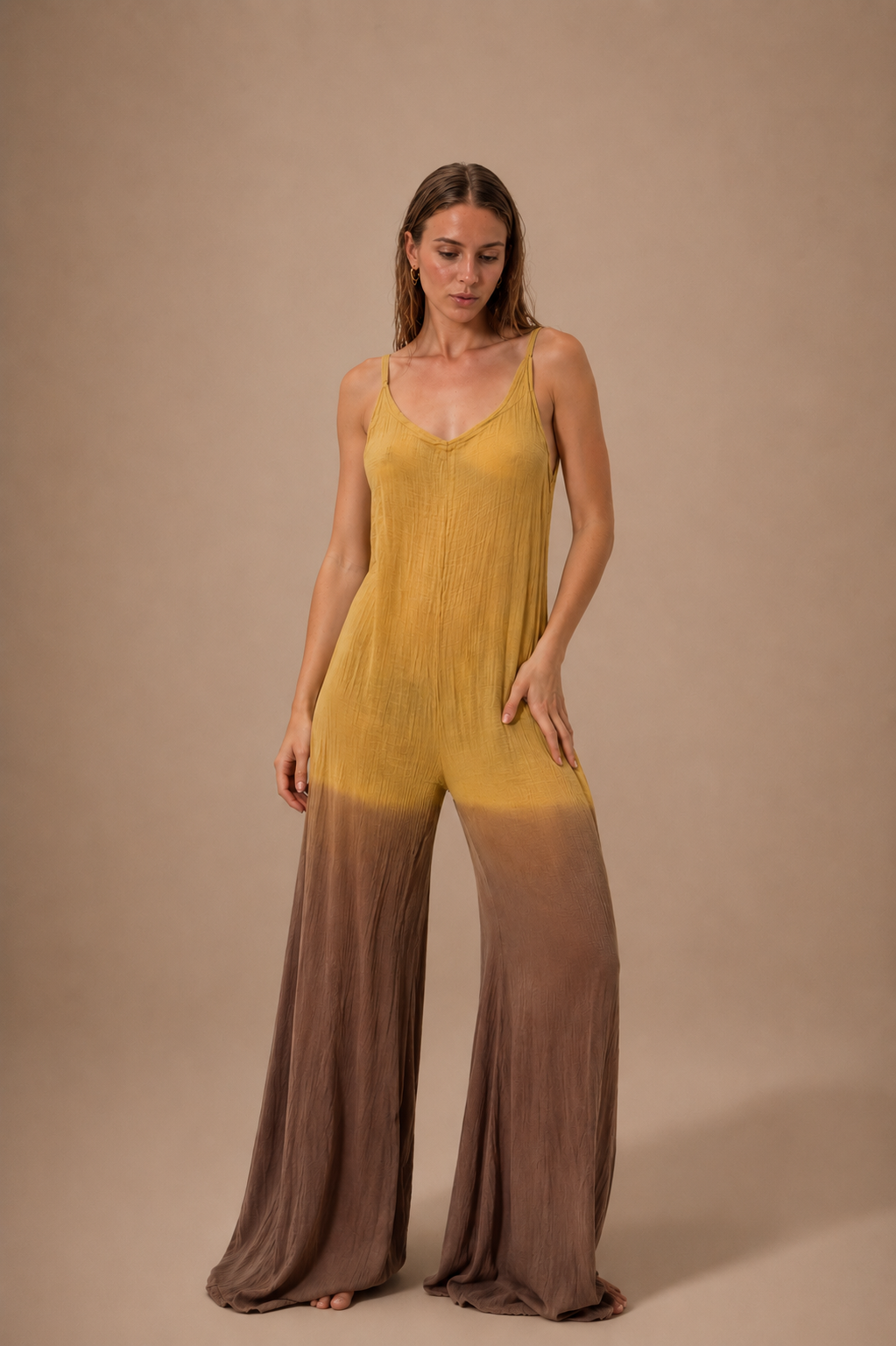 GIPSY JUMPSUIT YELLOW CHOCOLATE