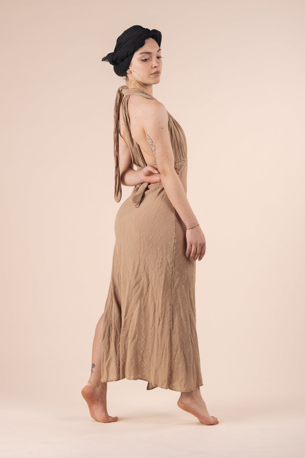 MEDUSA DRESS CAMMELLO