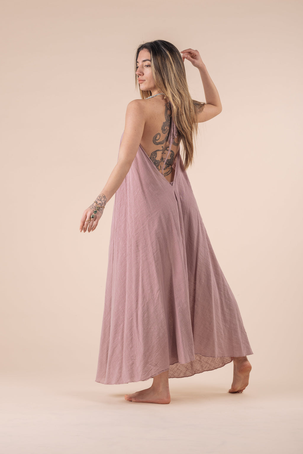 SHANTALA DRESS ROSA ANTICO