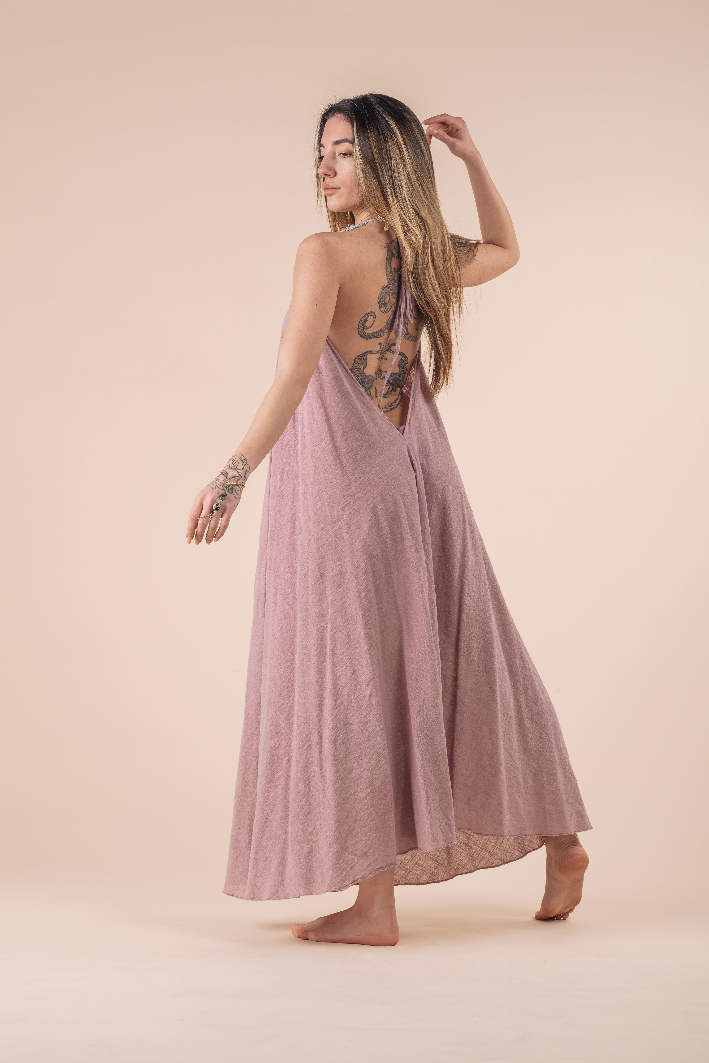 SHANTALA DRESS ROSA ANTICO