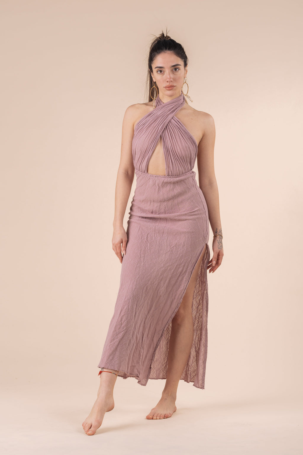 MEDUSA DRESS ROSA ANTICO