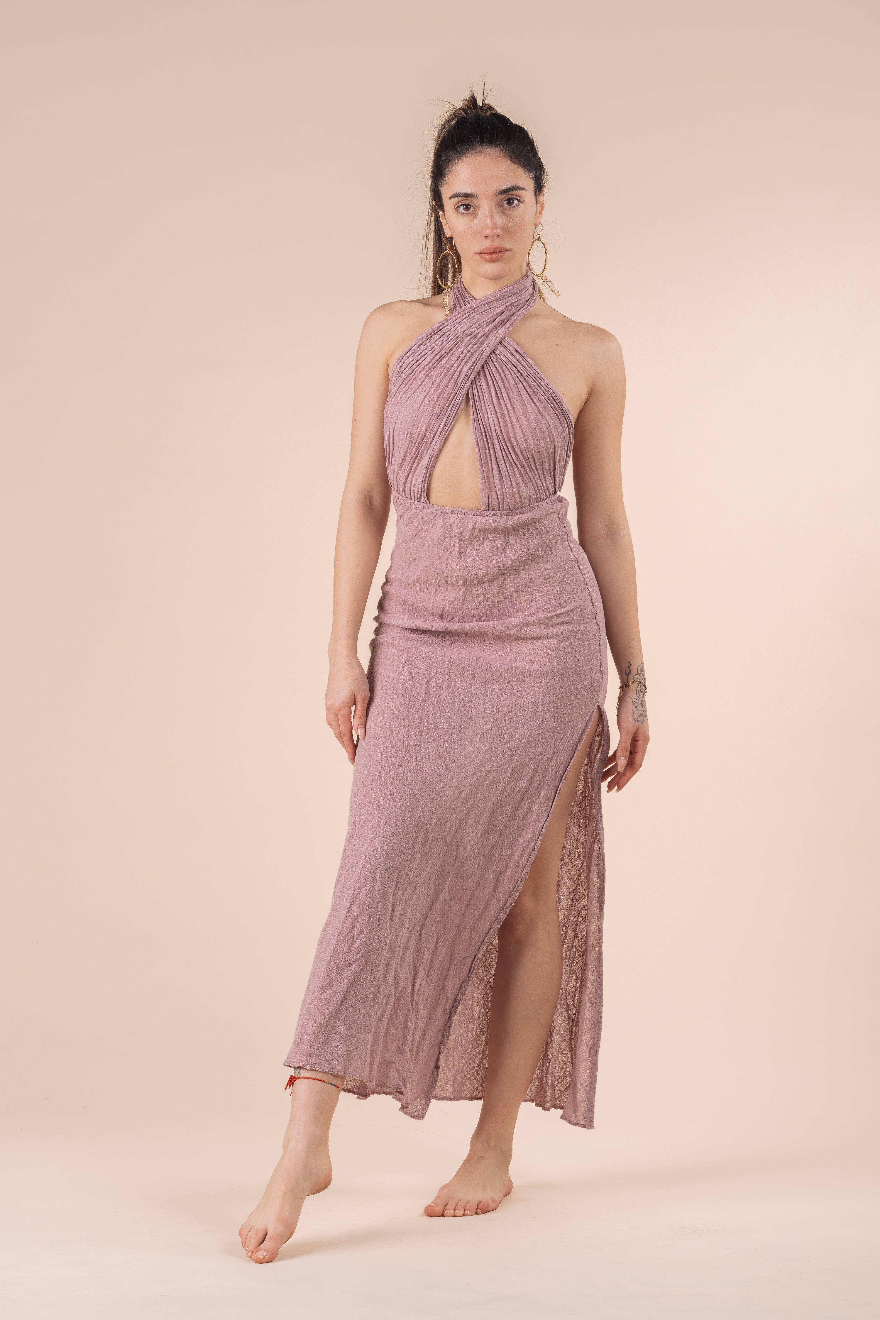 MEDUSA DRESS ROSA ANTICO