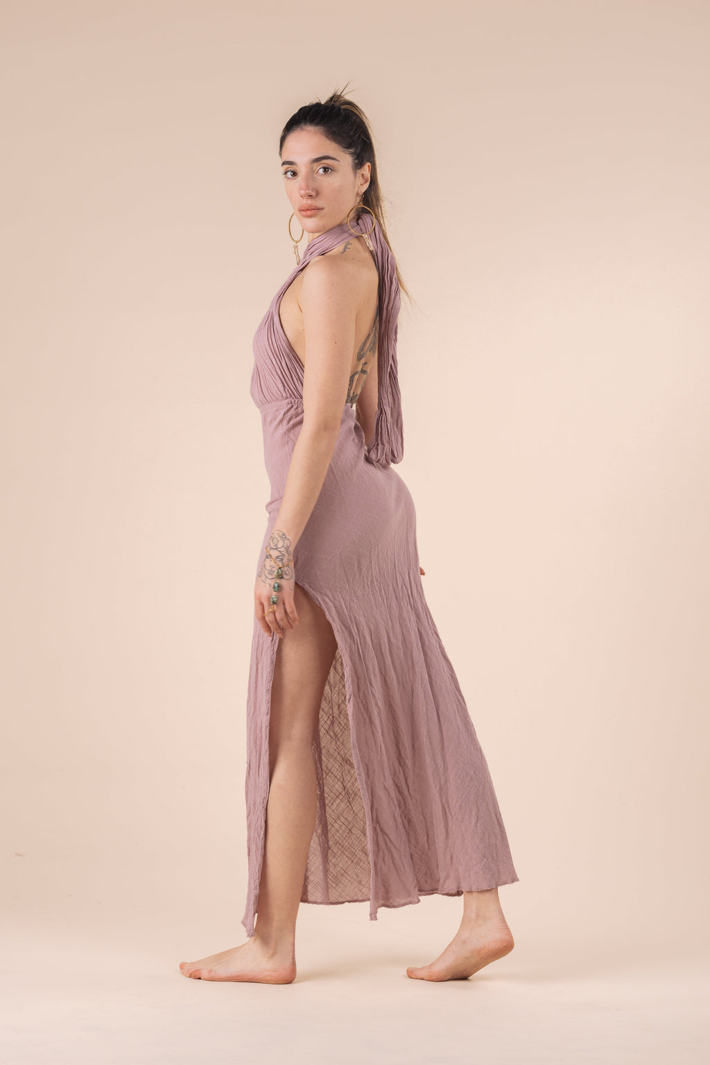 MEDUSA DRESS ROSA ANTICO