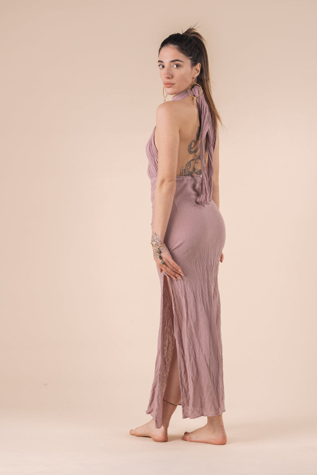 MEDUSA DRESS ROSA ANTICO
