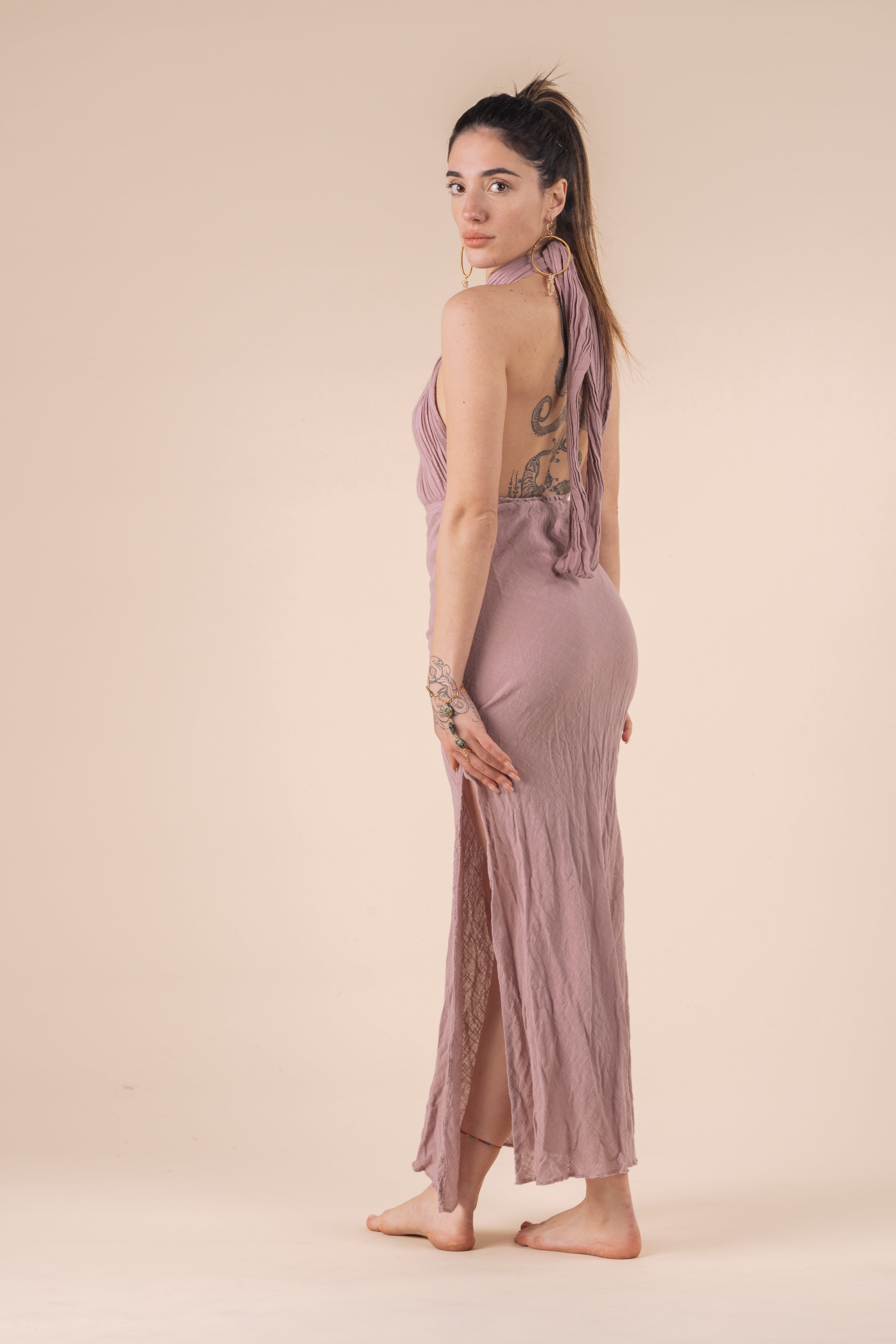 MEDUSA DRESS ROSA ANTICO